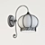 Venetian Glass Sconce: Aesthetic Elegance 3D model small image 3