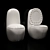 Sleek Self-Cleaning Sanitaryware 3D model small image 1