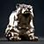 Bear Figurine - Handcrafted Wildlife Statue 3D model small image 3