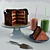 Velvet Delight Chocolate Cake 3D model small image 1