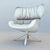 Sleek Armchair: Tabano 3D model small image 3