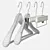 Sleek Hangers for Easy Organization 3D model small image 3