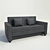 Spacious Bigdeo Sofa Bed - Comfort and Style Combined 3D model small image 1