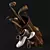 Classic Vintage Golf Bag 3D model small image 3