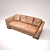 Luxurious Leather Boston Sofa 3D model small image 2