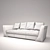 Luxurious Leather Boston Sofa 3D model small image 3