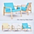 Sleek Oto Chair by Karpf 3D model small image 1
