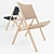 Modern Molteni Chair with Stylish Design 3D model small image 2