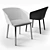 Zanotta Liza 2271: Elegant Chair with Versatile Textures 3D model small image 3
