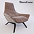 Elegant Ermes Armchair 3D model small image 1