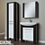 Modern High Gloss Bathroom Furniture Set 3D model small image 1