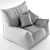 Luxury Lounge Chair "Boss" - Various Upholstery Options 3D model small image 2