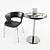 Bistro Outdoor Table Set 3D model small image 1