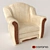 Title: Vintage Leather Armchair 3D model small image 2