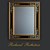 Vintage Reflection: Engraved Antiqued Mirror 3D model small image 1