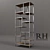 Title: Vintage Industrial Wood and Steel Shelving 3D model small image 1