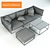 Royal Botania Sofa Set 3D model small image 3