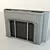 Geometric Radiator Grille with Mesh Texture 3D model small image 3