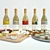 Elegant Leeuwin Wine & Snack Set 3D model small image 2