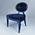 Elledue Chair: Italian Novecento Elegance 3D model small image 1