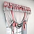 Vintage Pink Lace Curtain with Bows 3D model small image 2