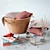 Rustic Wicker Basket Decor 3D model small image 1