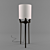 Castle Flint Lamp: Elegant Bronze Floor Lighting 3D model small image 1