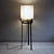 Castle Flint Lamp: Elegant Bronze Floor Lighting 3D model small image 2