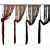 Rope Curtain (Muslin) Accent 3D model small image 2