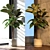 Medium Ficus Elastica Decora: Indoor Rubber Tree in Concrete Pot 3D model small image 2