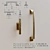 Versatile Handle Bracket with Button 3D model small image 1