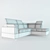 Cleo Transforming Sofa: Stylish Comfort for Your Home 3D model small image 3