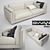 SWAN Host L206 Sofa: Elegant and Spacious 3D model small image 1