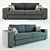 IKEA Kivik 3-Seater Sofa Bed 3D model small image 1