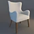 Premium Lounge Chair James F 3D model small image 2