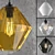 Glass Pendant Light: LoftDesign Model 743 3D model small image 1