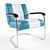 Retro American Diner Chair 3D model small image 2