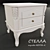 Dream-4 Nightstand: Stylish and Sturdy 3D model small image 1