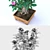 Desert Bloom: Adenium 3D model small image 3