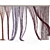 Muslin Rope Curtains 3D model small image 1