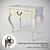 Elegant Bernhardt Curbstone Nightstand 3D model small image 1
