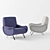 Elegant Cassina Lady Armchair 3D model small image 2