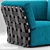 Stylish Varaschin Obi Sofa 3D model small image 2