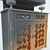 Wooden Glass Insert Sideboard 3D model small image 3