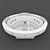 Italian Acrylic Round Bath: Jacuzzi Nova 180x180 3D model small image 3