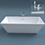 Ravak Freedoom R Acrylic Bath & FM 081.00 Mixer 3D model small image 2