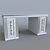 Elegant Vanity Table: 94x184x88 3D model small image 3