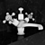 Burlington Basin Tap Set with 4 Handle Styles 3D model small image 2
