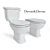 Classica Toilet and Bidet Set 3D model small image 1