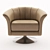 Contemporary Oyster POL Armchair: 3D Max File 3D model small image 1